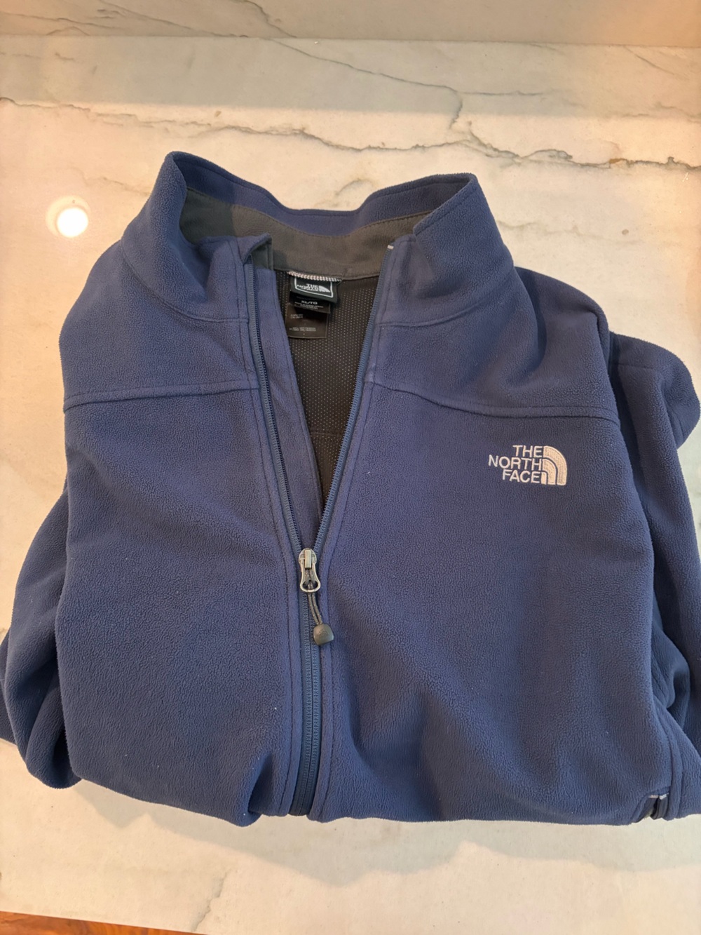 The North Face Men's Navy Full-Zip Fleece Jacket